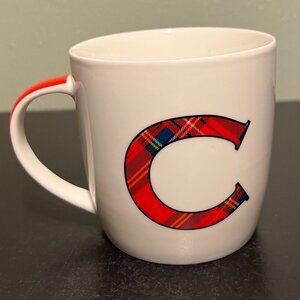 GLOBAL DESIGN CONNECTIONS Letter C Scottish Tartan Plaid Mug Monogram Initial